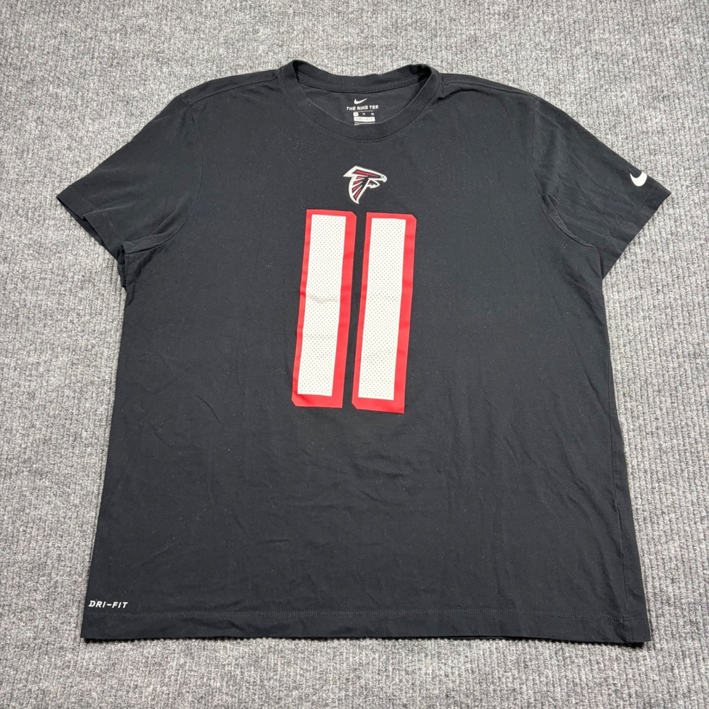 Nike Shirt Mens XL Atlanta Falcons Julio Jones 11 Dri-Fit Black BV1919-00A